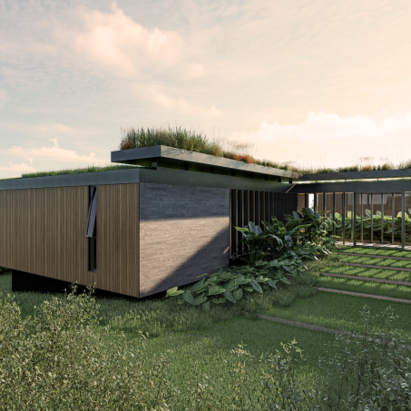 Vista Lateral dos quartos